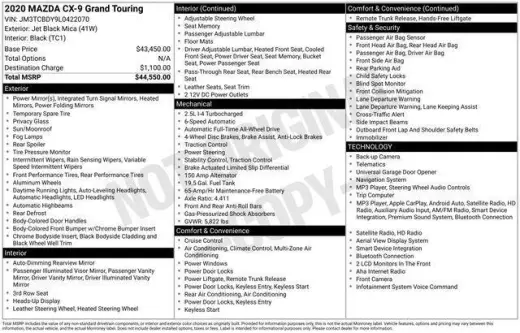 Mazda CX-9 2020 AWD Grand Touring 4p SUV