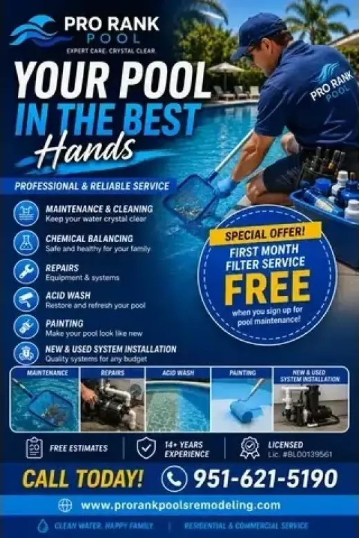 POOL SERVICES – SPECIAL OFFER!