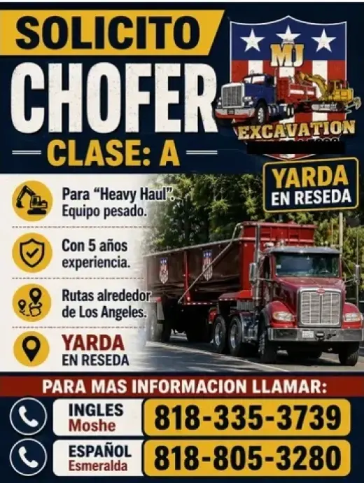 SOLICITO CHOFER CLASE: A