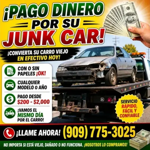 Cash Por Su Junk Car!!!