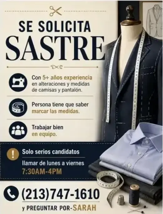SOLICITO SASTRE