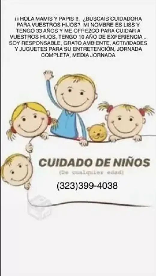Se cuidan niños 120 x semana