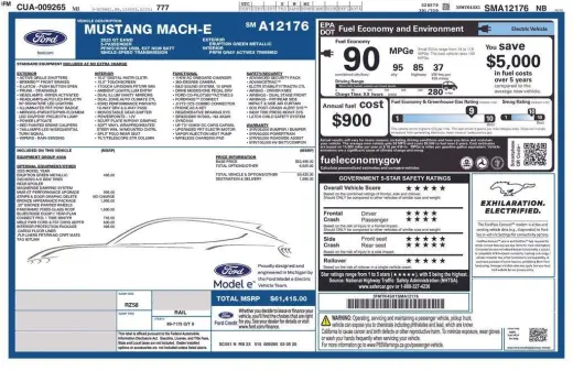 Ford Mustang Mach-E 2025 AWD GT 4p SUV