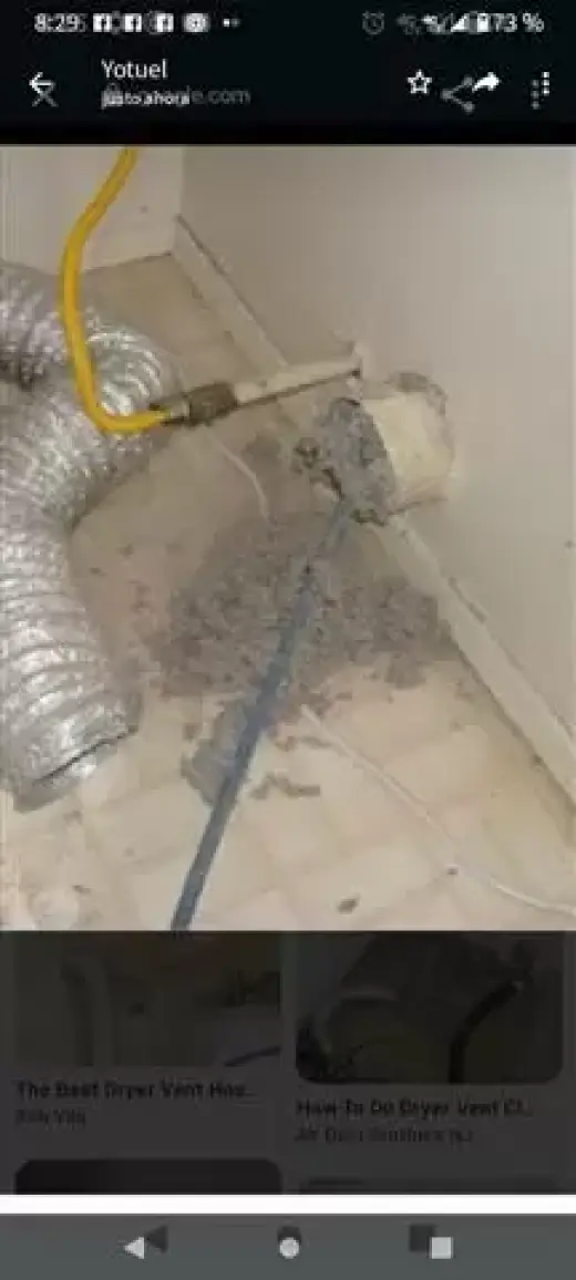 Limpiamo ducto de secadora a/c