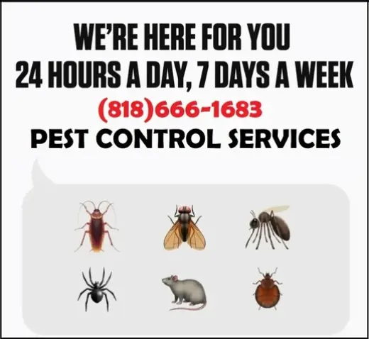 SERVICIO CONTROL PLAGAS. 24/7.