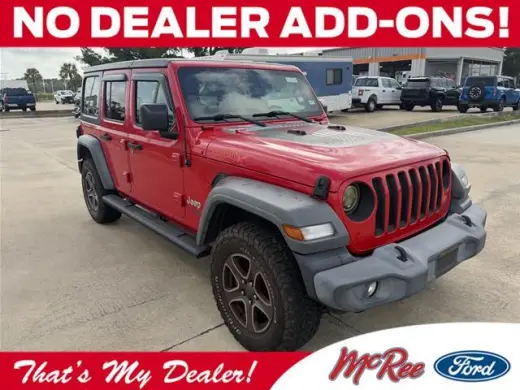 Jeep Wrangler Unlimited 2018 4x4 Sport 4p SUV (lanzamiento de mitad de año)