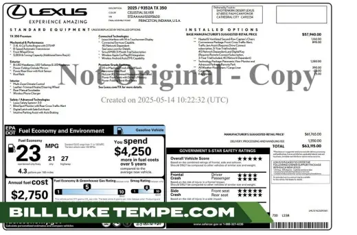 2025 Lexus TX