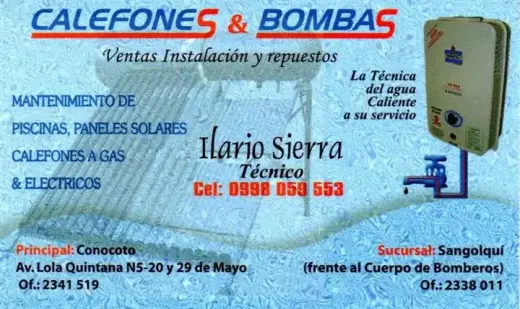 CALEFONES Y BOMBAS