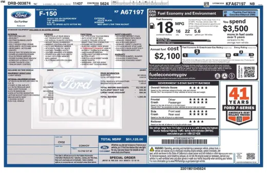 Ford F-150 2019 4x4 XL 4dr SuperCrew 5.5 ft. SB