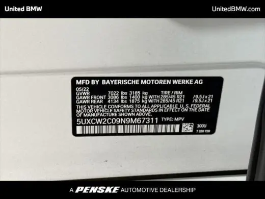 BMW X7 2022 AWD xDrive40i 4dr Vehículo de Actividad Deportiva de Deporte