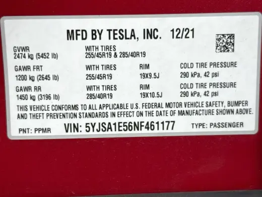 Tesla Model S 2022 AWD 4dr Liftback