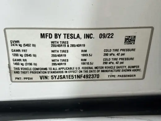 Tesla Model S 2022 AWD 4dr Liftback