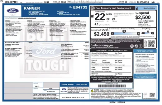 Ford Ranger 2024 4x4 XLT 4dr SuperCrew 5.0 ft. SB