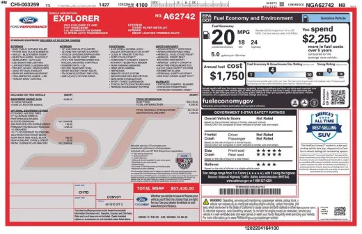 Ford Explorer 2022 AWD ST 4p SUV