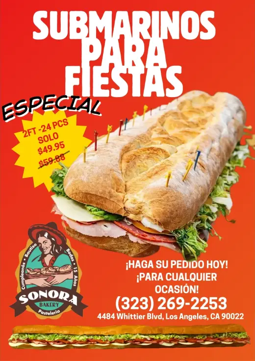 ¡SUBMARINO PARA FIESTAS!