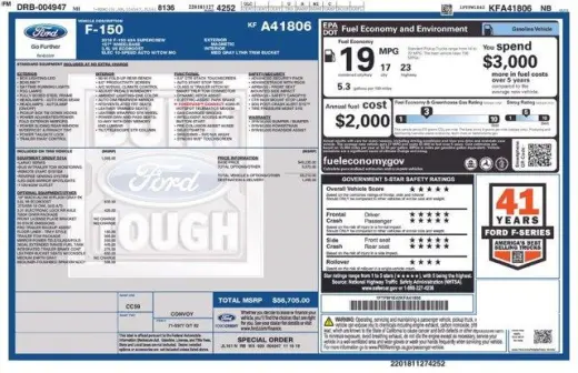 Ford F-150 2019 4x4 XL 4dr SuperCrew 6.5 ft. SB