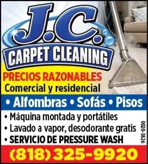 J.C. CARPET CLEANING ✨¡PRECIOS RAZONABLES!