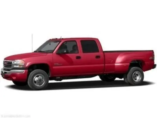 GMC Sierra 3500 2005, cabina de tripulación (crew cab), 4 puertas, SLE, tracción 4WD, carrocería larga (LB), suspensión resistente a la sobrecarga (DRW)