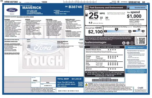 Ford Maverick 2025 4x4 Lariat 4p SuperCrew 4.5 pies SB