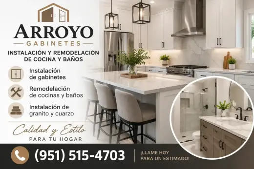 🏡🔨 ¡RENUEVE SU COCINA O BAÑO CON ARROYO GABINETES!