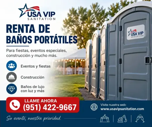 ¡RENTA DE BAÑOS PORTÁTILES PARA TODO TIPO DE EVENTOS!