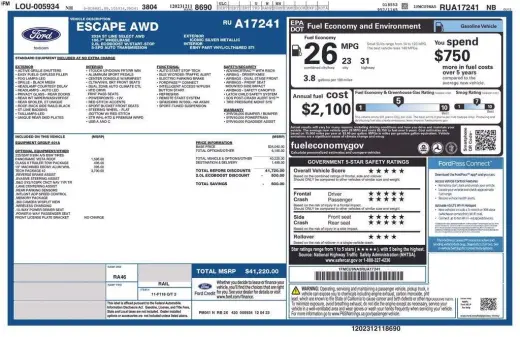 Ford Escape 2024 AWD ST-Line Select 4p SUV