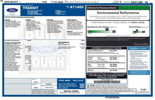 Ford Transit 2025 250 3dr SWB Low Roof Cargo Van