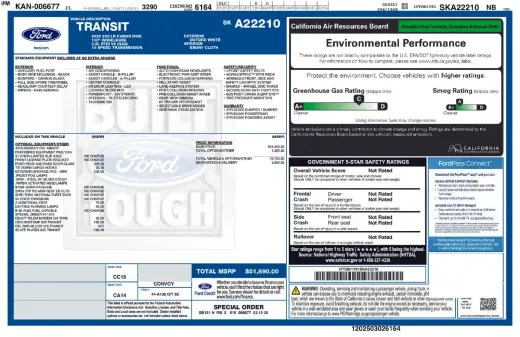 Ford Transit 2025 250 3dr SWB Low Roof Cargo Van