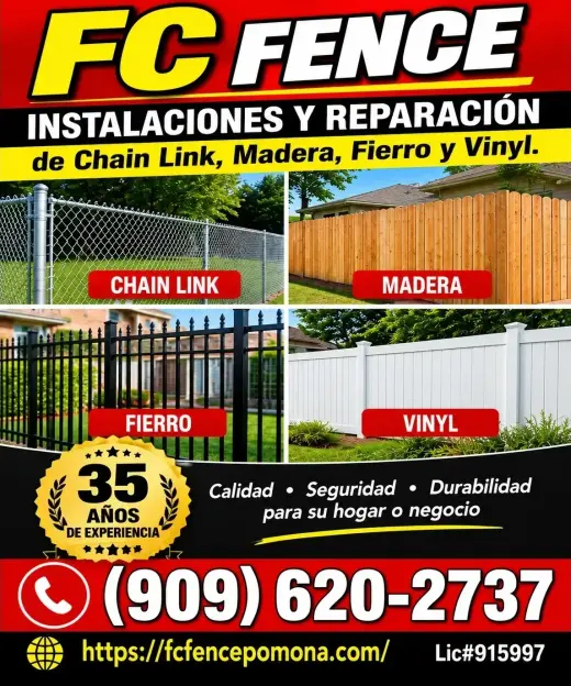 🔨🏡 FC FENCE – INSTALACIÓN Y REPARACIÓN DE CERCAS 🏡🔨