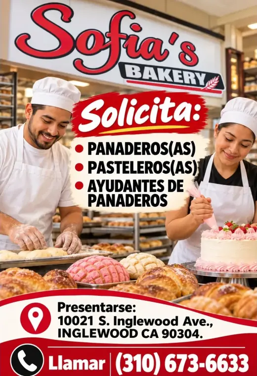 📌•PANADEROS(AS)📌•PASTELEROS(AS)📌•AYUDANTES DE PANADEROS