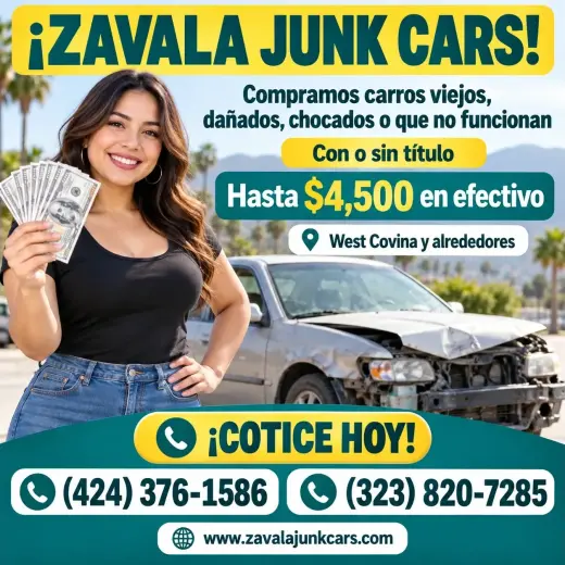 CASH POR SU JUNK CAR!!