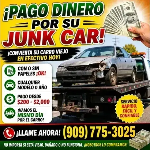 Cash Por Su Junk Car!!!