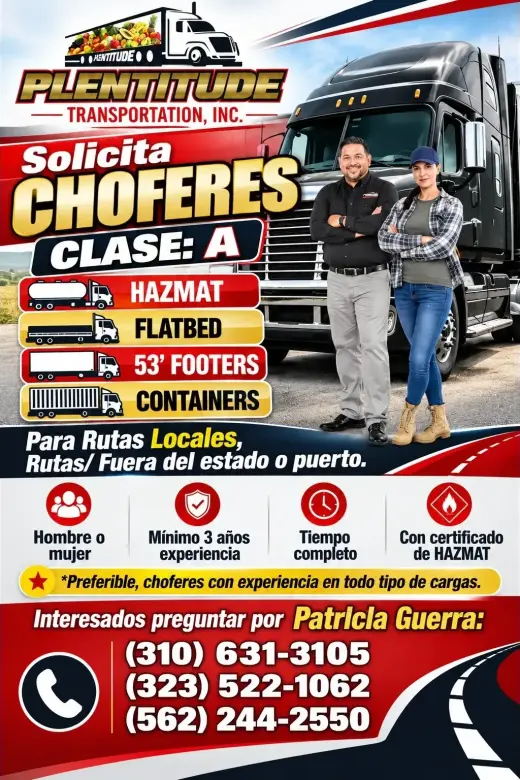 🚚SOLICITO CHOFERES CLASE: A