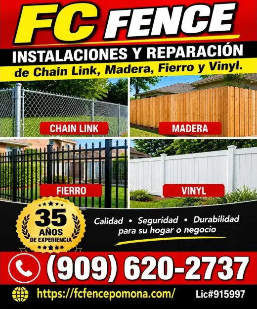 🔨🏡 FC FENCE – INSTALACIÓN Y REPARACIÓN DE CERCAS 🏡🔨