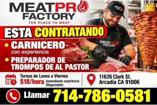MEAT PRO FACTORY  ESTA CONTRATANDO
