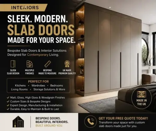 Modern Slab Doors for Stylish