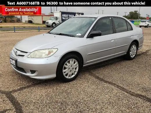 Honda Civic 2005 LX 4p Sedan con bolsas de aire frontales