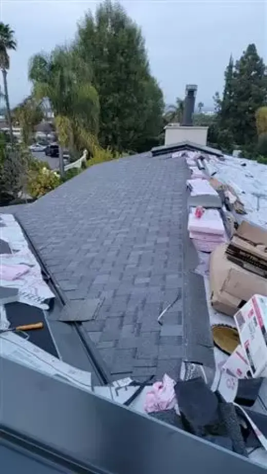 Roofing y antorcha
