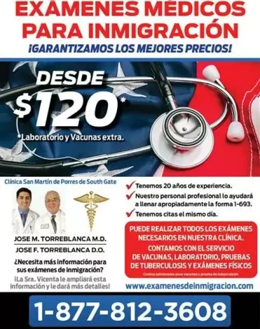 EXÁMENES MÉDICOS INMIGRACIÓN