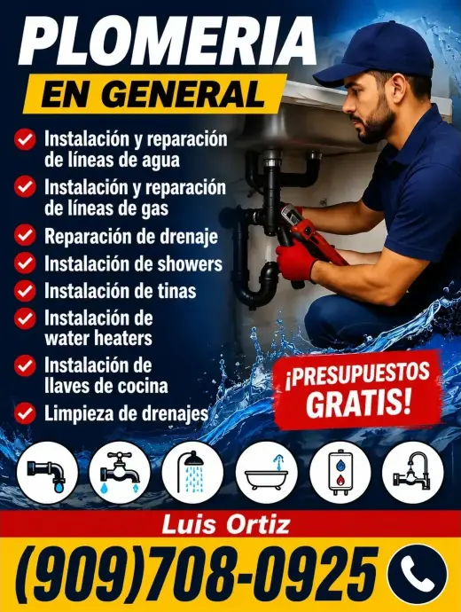 💧 ¡PLOMERÍA EN GENERAL! 💧