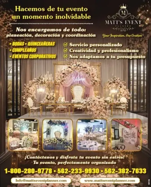 MATT’S EVENT PLANNER
