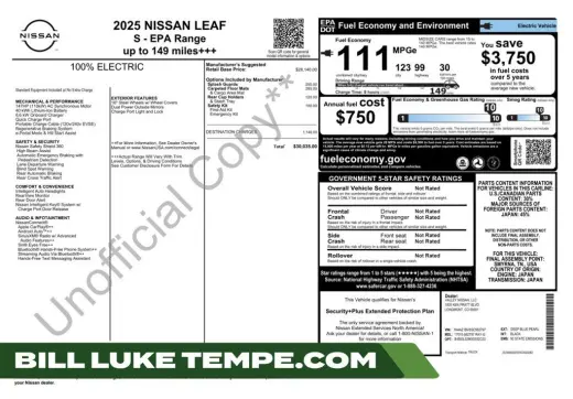 2025 Nissan Leaf