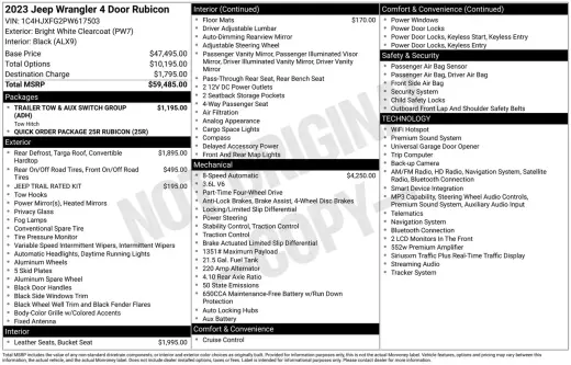 Jeep Wrangler 2023 4x4 Rubicon 4dr SUV