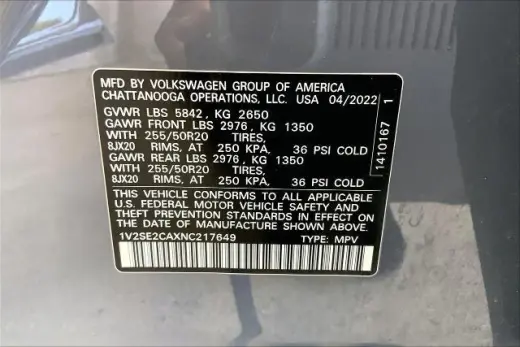 Volkswagen Atlas Cross Sport 2022 AWD V6 SEL R-Line 4Motion 4dr SUV