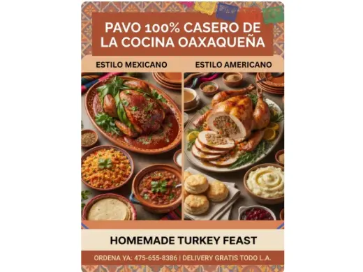 100 % COCINA OAXAQUEÑA 🦃🦃🍗COMPRE SU PAVO 🍗