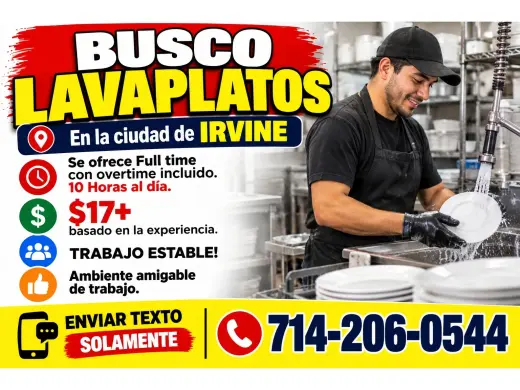 BUSCO LAVAPLATOS 📍Irvine