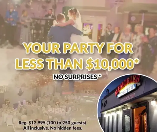 YOUR PARTY AT A SET PRICE!