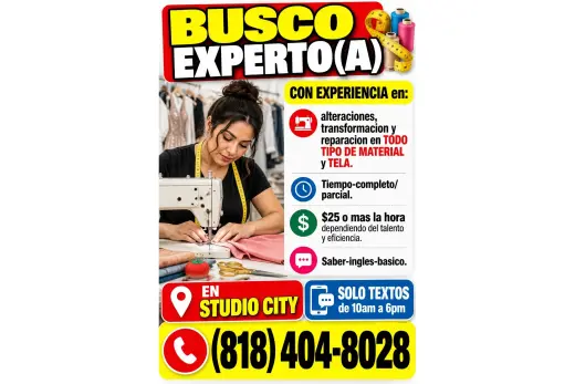 BUSCO EXPERTO(A)  CON EXPERIENCIA en 📍STUDIO-CITY