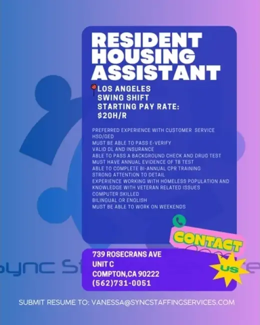 Resident Housing Assistant