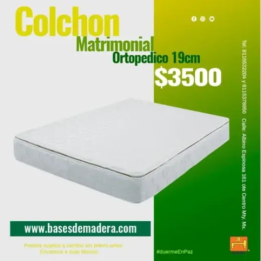 Colchón Ortopédico Matrimonial